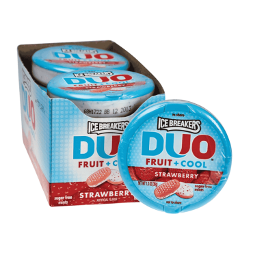 Ice Breakers Duo Mints Strawberry 36.8 (1oz) (Box of 8)