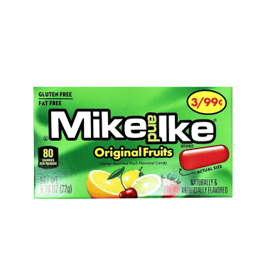 Mike & lke Original $0.25 22g (0.78oz) (Box of 24)