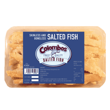 Colombos Finest Quality Skinless & Boneless Salted Fish 250g (Box of 10)