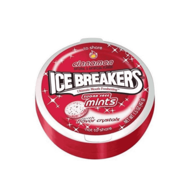 Ice Breakers Mints Cinnamon 42.5g (1.5oz) (Box of 8)
