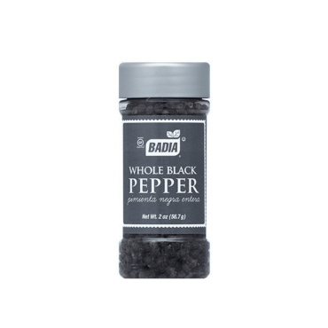Badia Black Pepper Whole 56.7g (2oz) (Box of 8)