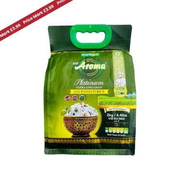  Puregro Aroma Platinum Extra Long Grain Basmati Rice 2kg PM £3.99 (Box Of 6)