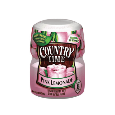 Country Time Pink Lemonade Tub 538g (8 Quarts) (Box of 12)