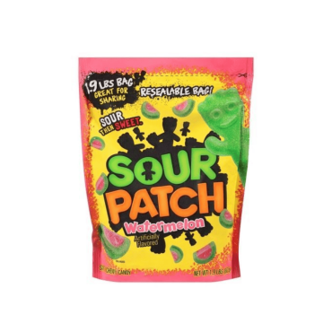 Sour Patch Kids Watermelon Soft & Chewy Candy 816g (1.8lbs) (Box of 4)