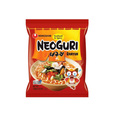 NONGSHIM Neogury Seafood Spicy Ramyun Noodles 120g (Pack of 20)