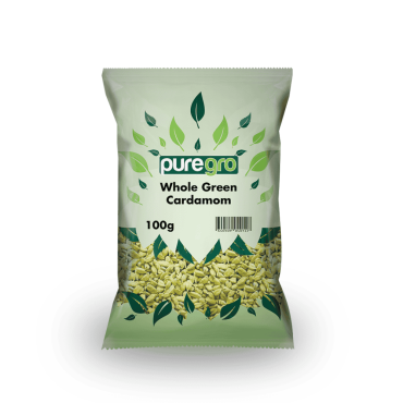 Puregro Whole Green Cardamom 100g (Box of 10)
