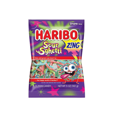 Haribo Sour Spaghetti 142g (5oz) (Box of 12)