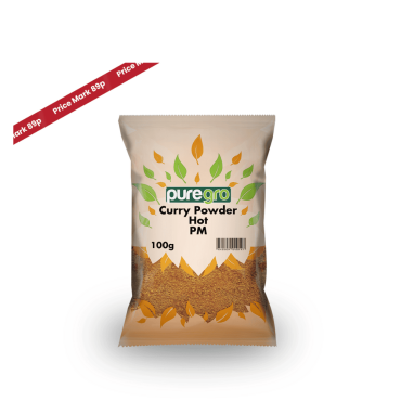 Puregro Curry Powder Hot PM 89p 100g (Box of 10)