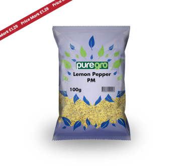 Puregro Lemon Pepper PM £1.29 100g (Box of 10)