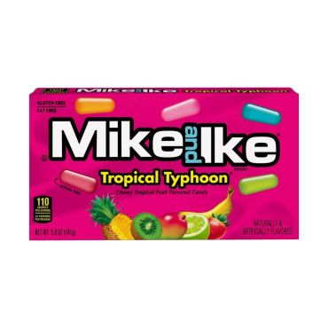 Mike & Ike Mega Tropical Typhoon Theater Box 120g (4.25oz) (Box of 12)