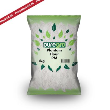 Puregro Plantain Flour 1kg PM £4.99 (Box of 6)