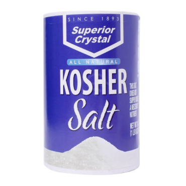 Superior Crystal Kosher Salt 680g (24oz) (Box of 12)