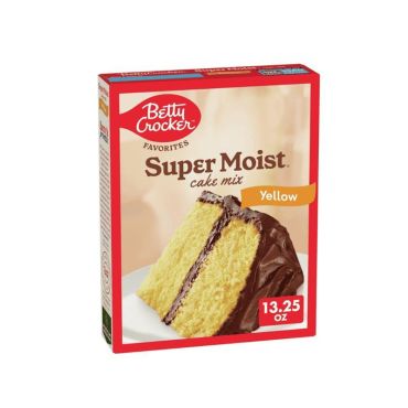 Betty Crocker Super Moist Yellow Cake Mix 376g (13.25oz) (Box of 12)