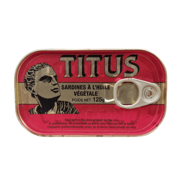 Titus Sardines 125g (Box of 50)
