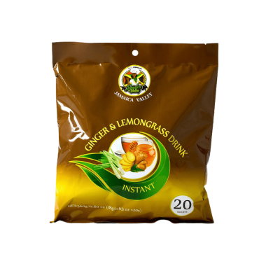 Jamaica Valley Instant Ginger & Lemongrass Tea 360g (18g X 20Sachets) (Box of 24)