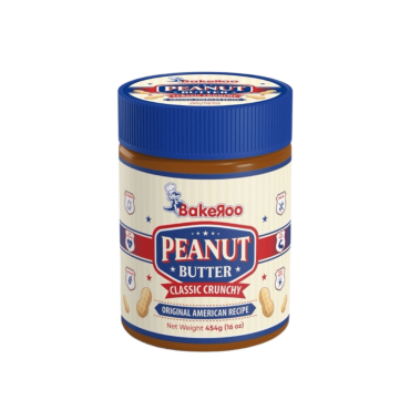 Bakeroo Crunchy Peanut Butter 454g (16oz) (Box of 12)