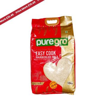 Puregro Easy Cook Rice 10kg PM £10.99