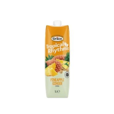 Grace Tropical Rhythms Pineapple Ginger 1Ltr Tetra Pack (Box of 12) BBE 24 FEB 2026
