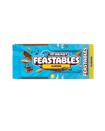 MrBeast Feastables Milk Chocolate with Almond 60g (Box of 10)