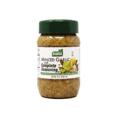 Badia Garlic Minced W/Complete Seasoning 226.8g (8oz) (Box of 12)
