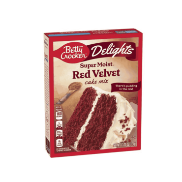 Betty Crocker Super Moist Red Velvet Cake Mix 376g (13.25oz) (Case of 6)