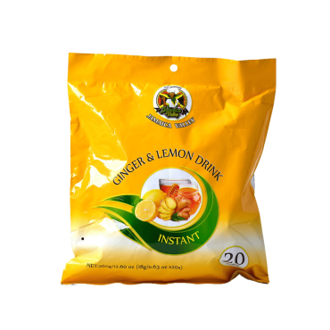 Jamaica Valley Instant Ginger & Lemon Tea 360g (18g X 20Sachets) (Box of 24)