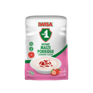 Iwisa Instant Maize Porridge Strawberry 1kg (Case of 10)