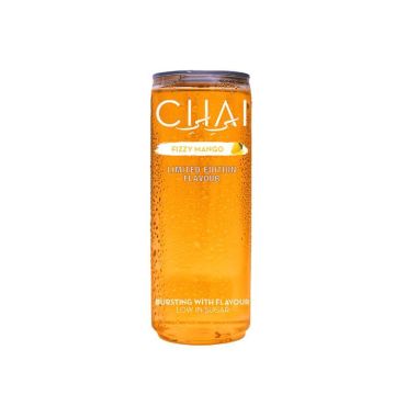 Chai Fizzy Mango 330ml (Box of 24) BBE 27 FEB 2026