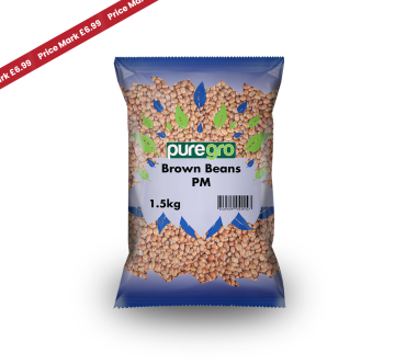 Puregro Brown Beans 1.5kg PM £6.99 (Box of 6)