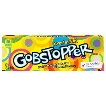 Wonka Everlasting Gobstopper 50.1g (1.77oz) (Box of 24) BBE 28 FEB 2026