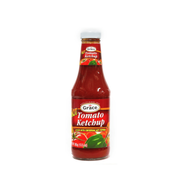Grace Hot Tomato Ketchup 385g (Box of 6)