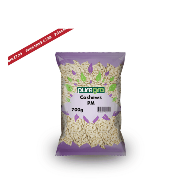 Puregro Cashews 700g PM £6.99 (Box of 10)