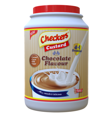 Checkers Custard Chocolate Flavour 1Kg (Box of 4)