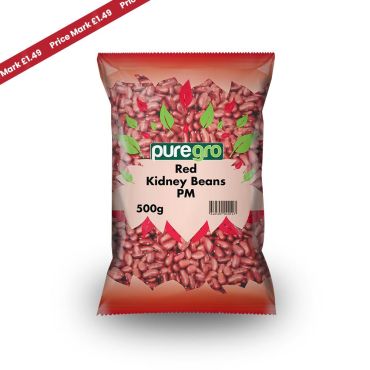 Puregro Red Kidney Beans PM £1.49 500g (Box of 10)