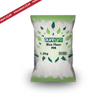 Puregro Rice Flour 1.5kg PM £2.69 (Box of 6)