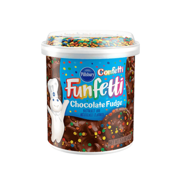Pillsbury Choco Fudge Funfetti Frosting 442g (15.6oz) (Box of 8)